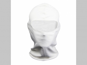 Kukla, BALACLAVA biela , tenšia z jemnej látky 1-otvorová 100%bavlna, univerzálna veľkosť